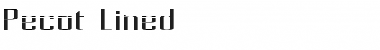 Download Pecot Lined Regular Font Title Preview