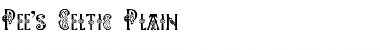 Download Pee's Celtic Plain Regular Font Title Preview