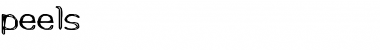 Download peels slip Font Title Preview