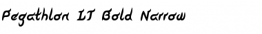 Download Pegathlon LT Bold Font Title Preview
