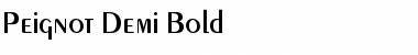 Download Peignot Demi Bold Font Title Preview