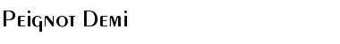 Download Peignot Demi Font Title Preview