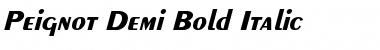 Download Peignot-Demi-Bold Italic Italic Font Title Preview