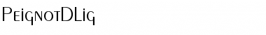 Download PeignotDLig Regular Font Title Preview