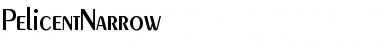 Download PelicentNarrow Normal Font Title Preview