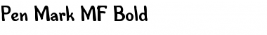 Download Pen Mark MF Bold Font Title Preview