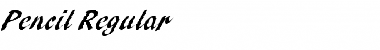 Download Pencil Regular Font Title Preview