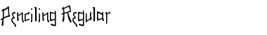 Download Penciling Regular Font Title Preview