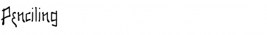 Download Penciling Regular Font Title Preview