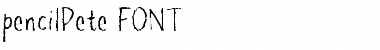 Download pencilPete FONT Regular Font Title Preview