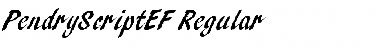Download PendryScriptEF Regular Font Title Preview