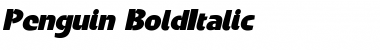 Download Penguin Bold Italic Font Title Preview