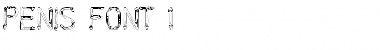 Download PENIS FONT 1 Regular Font Title Preview
