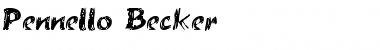 Download Pennello Becker Normal Font Title Preview