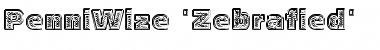 Download PenniWize 'Zebrafied' Regular Font Title Preview