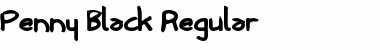 Download Penny Black Regular Font Title Preview