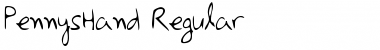 Download PennysHand Regular Font Title Preview