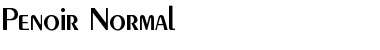 Download Penoir Normal Font Title Preview