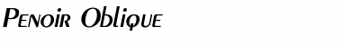 Download Penoir Oblique Font Title Preview