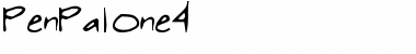 Download PenPalOne4 Regular Font Title Preview
