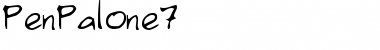 Download PenPalOne7 Regular Font Title Preview