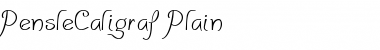 Download PensleCaligraf Plain Font Title Preview