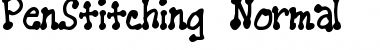Download PenStitching Normal Font Title Preview