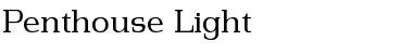 Download Penthouse-Light Regular Font Title Preview