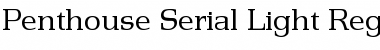 Download Penthouse-Serial-Light Regular Font Title Preview
