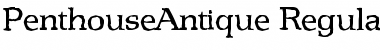 Download PenthouseAntique Regular Font Title Preview
