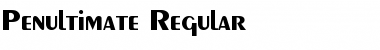 Download Penultimate Regular Font Title Preview