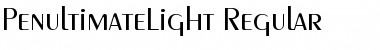 Download PenultimateLight Regular Font Title Preview