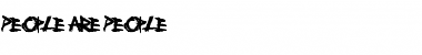Download People Are People Regular Font Title Preview