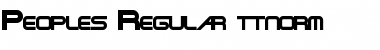 Download Peoples Regular Font Title Preview