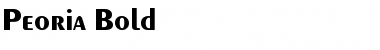 Download Peoria Bold Font Title Preview