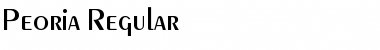 Download Peoria Regular Font Title Preview