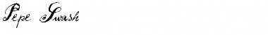 Download Pepe-Swash Regular Font Title Preview