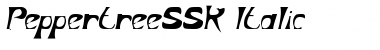 Download PeppertreeSSK Italic Font Title Preview
