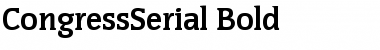 Download CongressSerial Bold Font Title Preview