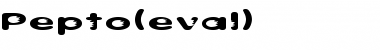 Download Pepto(eval) Regular Font Title Preview
