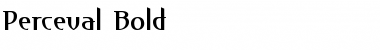 Download Perceval Bold Font Title Preview