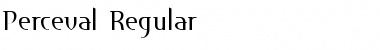 Download Perceval Regular Font Title Preview