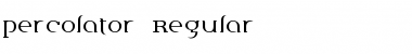 Download Percolator Regular Regular Font Title Preview
