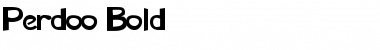 Download Perdoo Bold Font Title Preview
