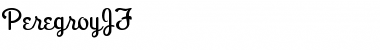 Download PeregroyJF Regular Font Title Preview