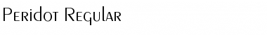 Download Peridot Regular Font Title Preview