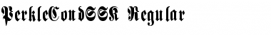 Download PerkleCondSSK Regular Font Title Preview