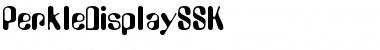 Download PerkleDisplaySSK Regular Font Title Preview