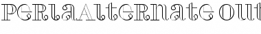 Download PerlaAlternate Outline Regular Font Title Preview