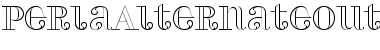 Download PerlaAlternateOutline Regular Font Title Preview